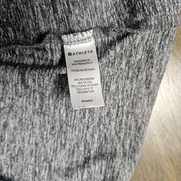 ATHLETA Sunlover UPF Tank Gray Heather Split Back Fitness Yoga Gym Small - Picture 3 of 5